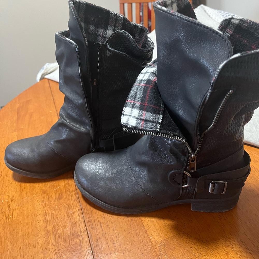 Jellypop Black Ankle Booties with Buckle Detail - Picture 6 of 7